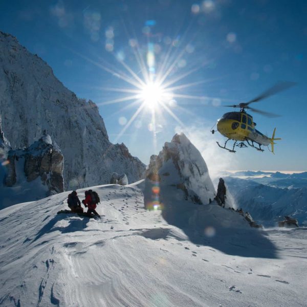 helicoptere ski montagne