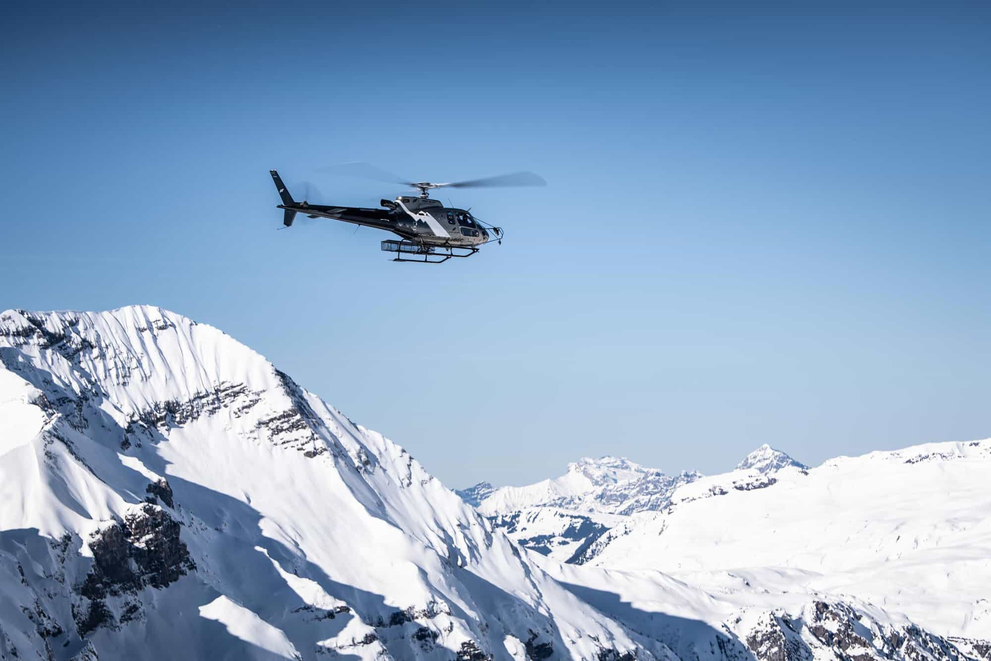 helicopter tour mont blanc