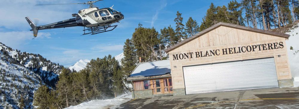 Base les arcs mont blanc helicopteres