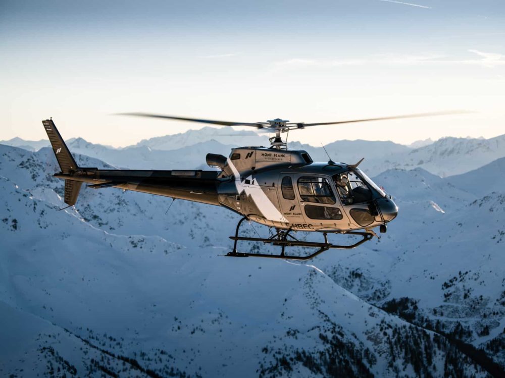 Hélicoptère AS350 Mont Blanc Hélicoptères