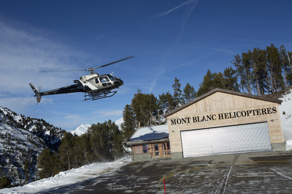 mont blanc helicopteres les arcs