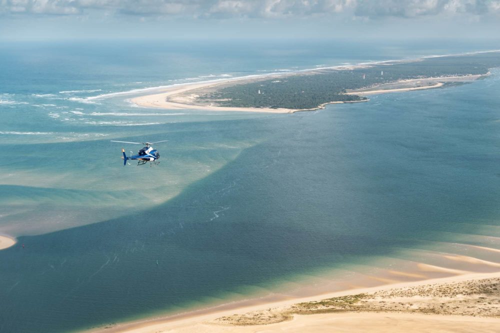 Hélicoptère bassin d'Arcachon