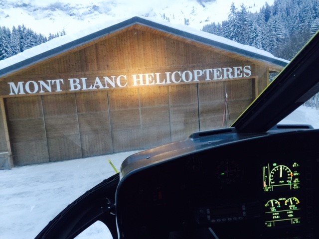 mont blanc helicoptere megeve base